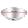 thumbnail image 3 of Motorized Rotating Display Stand, 7.87Inch,Mirror Covered 360 Degree Turntable Display Stand for Photography (White), 3 of 5