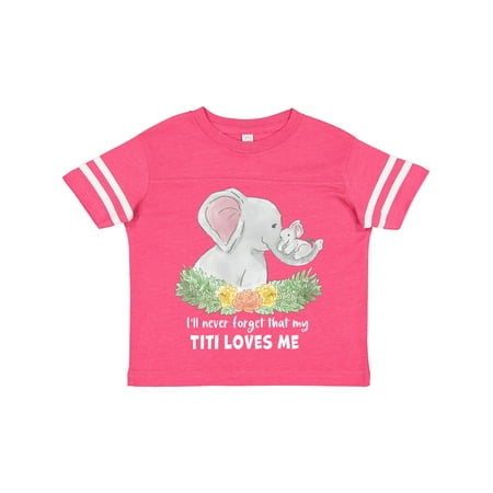 

Inktastic I ll Never Forget That My Titi Loves Me with Cute Elephants Boys or Girls Toddler T-Shirt