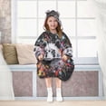 thumbnail image 7 of BZSMCE Wearable Blanket Hoodie Fashion Colorful Panda Splash Home Wear, 7 of 7