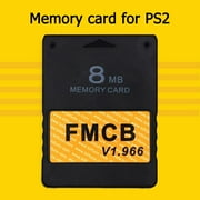 PS 2 Memory Card, Memory Card High Speed for PS2 Console Games Accessories Free McBoot v1.966 Memory Card for PS2 FMCB Extended Card Saver (8MB)
