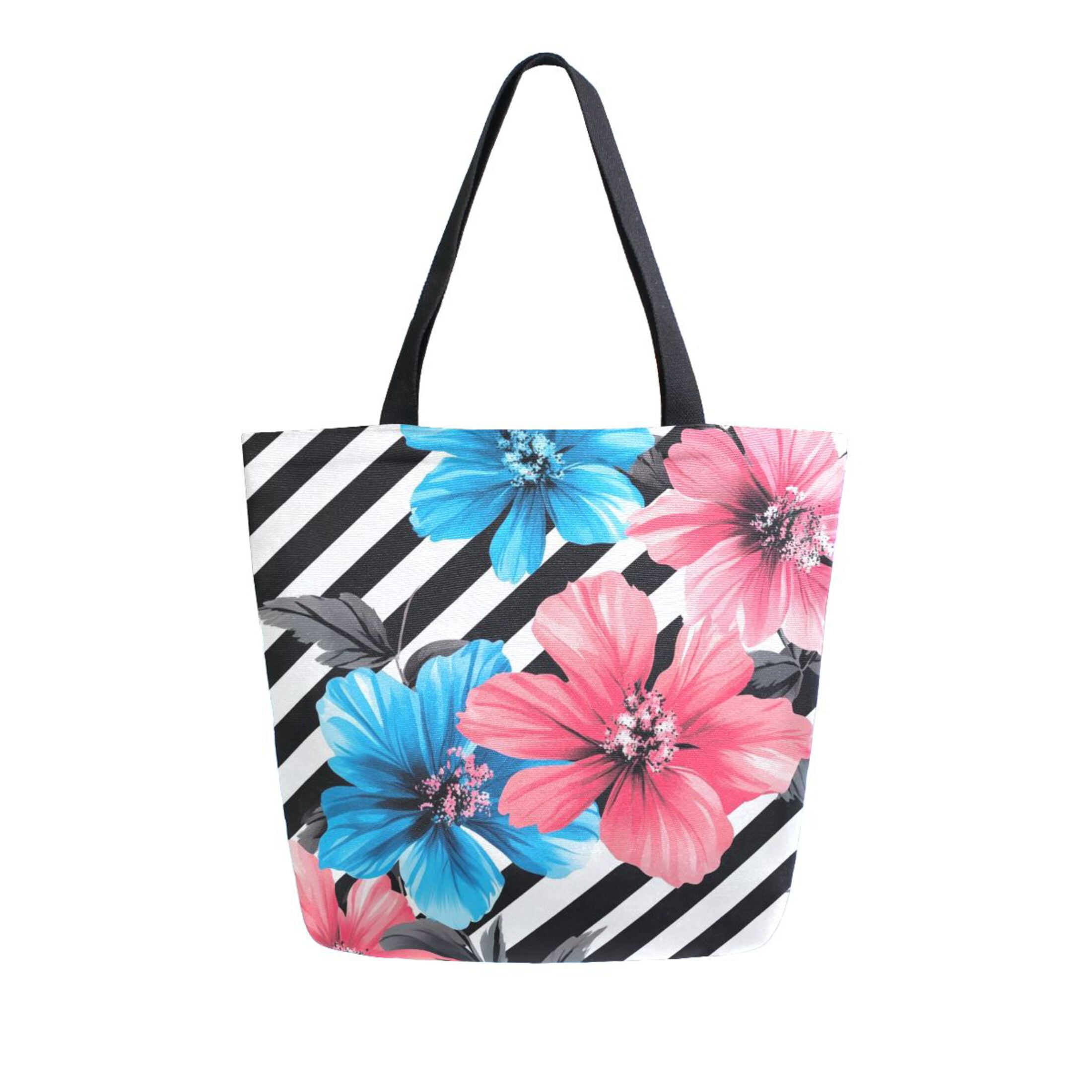 No Boundaries Women's Crochet Icon Tote Bag Natural Flower 10.5x15