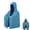 Blue, variant on Cooling Poncho for Summer, Instant Chill Hooded Towel for Beach and Outdoor Sports, Reusable Ice Wrap for Heat Relief