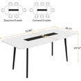 thumbnail image 2 of Tribesigns 6FT Conference Table, 70.8L x 35.4W x 29.5H inches Boat Shaped Meeting Table, 2 of 5