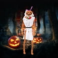 thumbnail image 1 of Desktop Decor Halloween Pumpkin Props Party Decoration Human Skull Skeleton Anatomical, 1 of 4