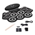 thumbnail image 4 of Runquan Hand Roll Drum Set Multifunction Lightweight Party Favors Silicone Drum Kits, 4 of 8