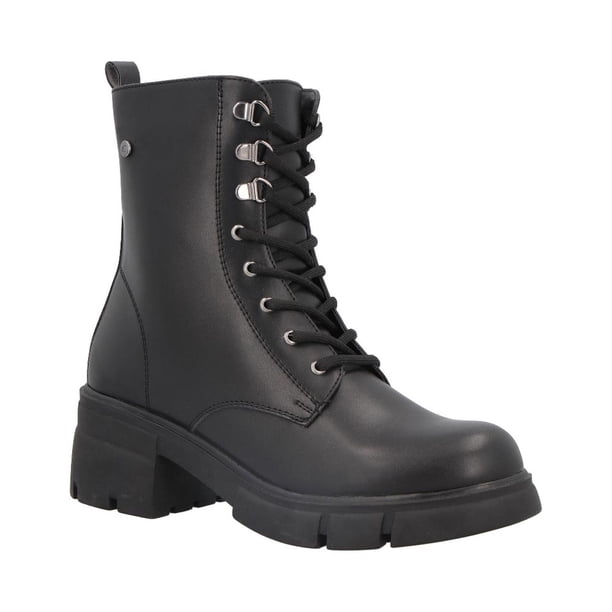 Botas Mujer Etnia Casual Cordones Ajustable Alta Resistente Comoda Moderna negro 22 ETNIA 4506