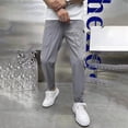 thumbnail image 2 of Ccpelsie Men's Lounge Pants Straight Leg Slim Fit Sweatpants Lightweight for Spring Summer Casual Home Wear with Pockets(Grey,34), 2 of 8