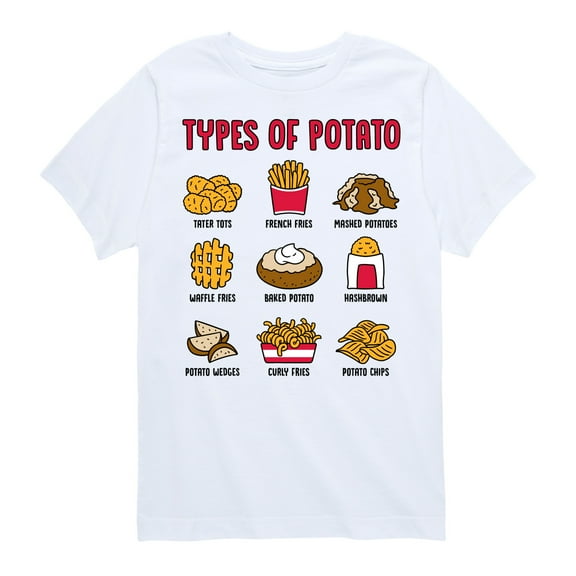 Instant Message - I'm a Potato Type - Types of Potato - Toddler & Youth Short Sleeve Graphic T-Shirt