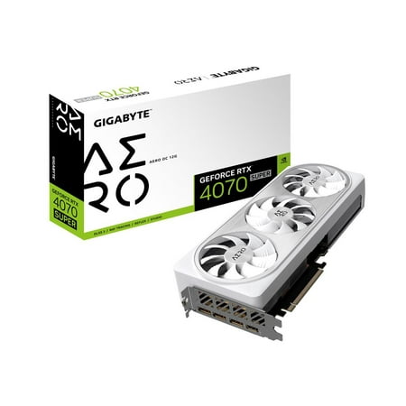 GIGABYTE - NVIDIA GeForce RTX 4070 SUPER Aero OC 12GB GDDR6X PCI Express 4.0 Graphics Card - White