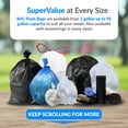 thumbnail image 3 of Reli. Premium 50 Gallon Trash Bags | 200 Count | Made in USA | Heavy Duty | Bulk | SuperValue | Clear Multi-Use Garbage Bags, 3 of 8