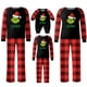 thumbnail image 1 of Conjuntos de pijamas navideños familiares a juego Grinch 2024, pijama de Grinch con parte superior y pantalones de pijama a cuadros, pijama de Grinch para niños y adultos para la familia, 10 Años, 1 of 4