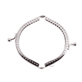 thumbnail image 5 of 20 Metal Frames Snap Clasp Arch Pattern Coin Style Purse Silver,20pcs x Patchwork semi-round mouth gold,Silver, 5 of 9
