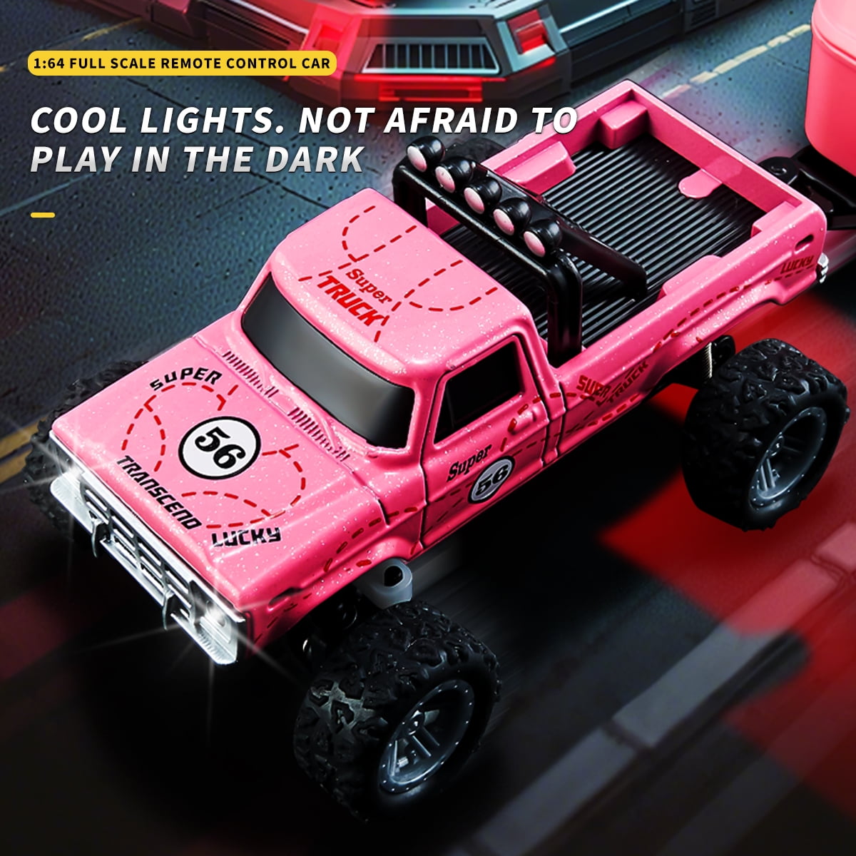 Mini Alloy RC Off - Road Trucks，2.4G Remote Control, Cool Lighting & 3 - Gear Power Adjustment，Kids' Racing Toy Cars
