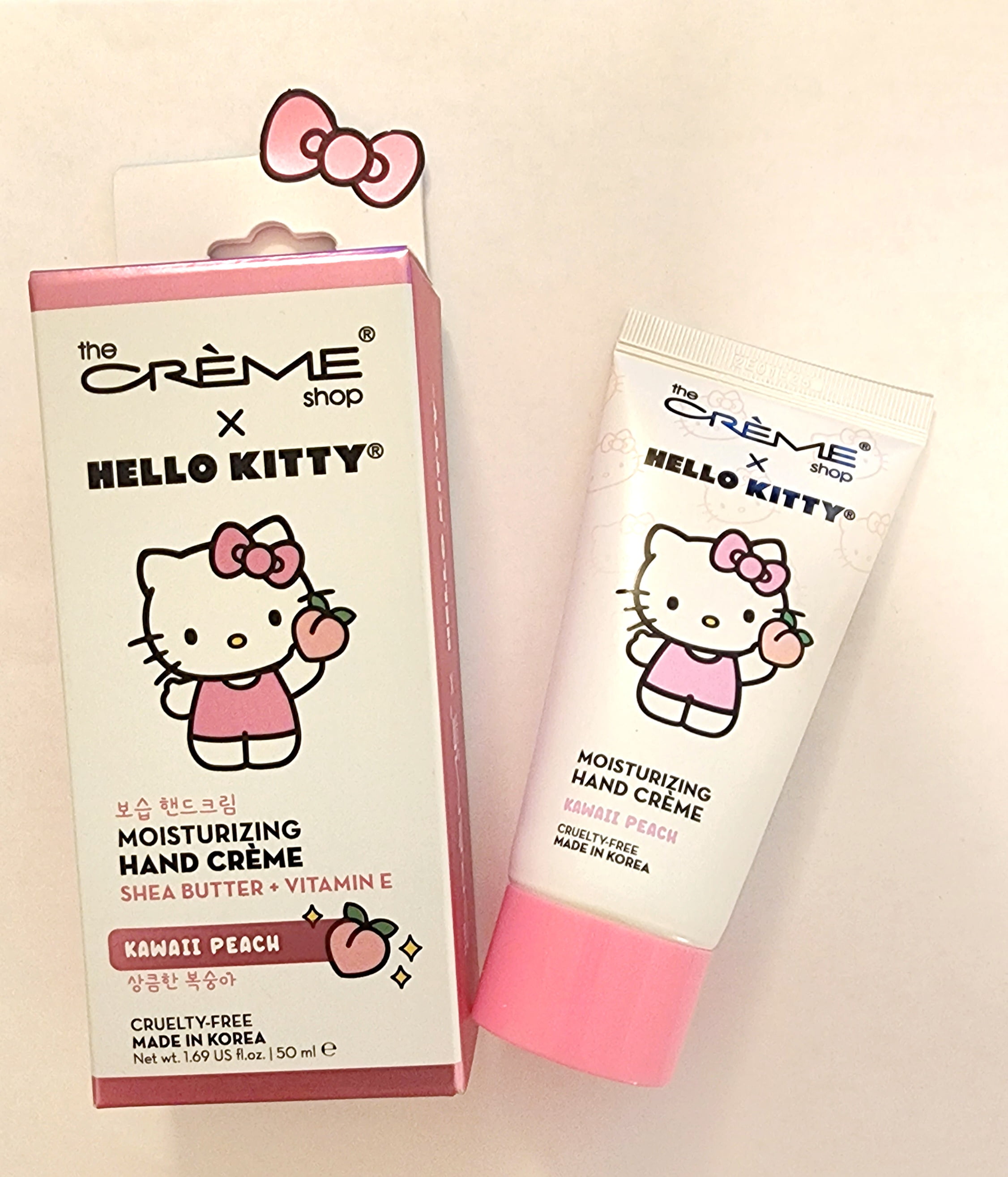 The Crème Shop x HELLO KITTY Moisturizing Hand Creme Kawaii Peach