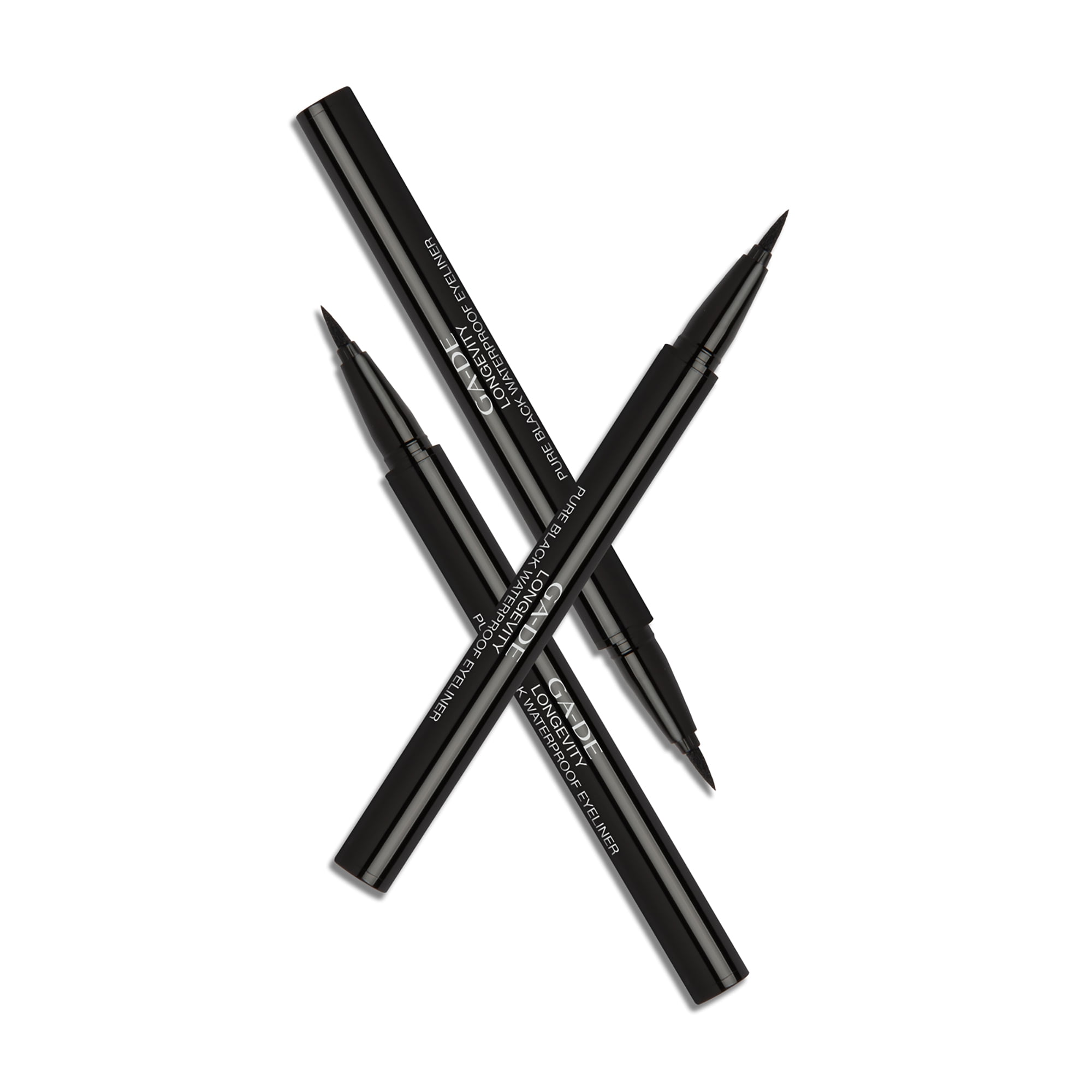 GA-DE Longevity Pure Waterproof Eyeliner, Liquid Eyeliner, Black, 0.01 oz