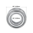 thumbnail image 4 of R166ZZ Ball Bearing 3/16"x3/8"x1/8" Shielded Chrome Bearings 5pcs, 4 of 4