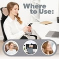 thumbnail image 6 of Neck Pillow Headrest Support Cushion - Clinical Grade Memory Foam for Chairs, Recliners, Driving Bucket Seats (Barnwood), 6 of 9