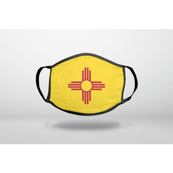 New Mexico State Flag - 3-Ply Reusable Soft Cloth Face Covering, Unisex, Cotton Inner Layer