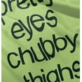 thumbnail image 4 of Pretty Eyes Chunky Thighs Adorable Youth T Shirt Tee Girls Infant Toddler Brisco Brands 4T, 4 of 5