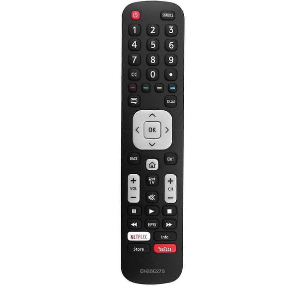 Replace EN2BE27S Remote Control for SHARP LCD Smart TV with Keys