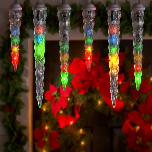 gemmy led shooting star icicle lights