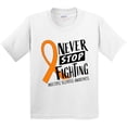 thumbnail image 3 of Inktastic Never Stop Fighting Multiple Sclerosis Awareness Youth T-Shirt, 3 of 5
