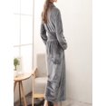 thumbnail image 6 of Gifts for Women Robe for Women Fleece Loungewear Oversized Warm Women's Robes Bath Womens Bathrobe Grey, 6 of 6