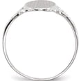 thumbnail image 3 of 14K White Gold 13.5X8.5mm Closed Back Signet Ring (Size 7) Made In United States rs565, 3 of 6