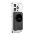thumbnail image 4 of Cartera PopSockets con cara de gato, arcoíris, negra, para MagSafe, 4 of 6