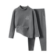 thumbnail image 2 of ATOGUTA Thermal Underwear for Kids, Boys Long Sleeve Underwear Fleece Base Layer Thermals Top and Bottom Set, 1T-14, 2 of 3