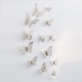 thumbnail image 1 of CAROOTU 12pcs 3D Hollow Butterfly Wall Sticker for Home Decor DIY Butterflies Fridge, 1 of 5