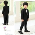 thumbnail image 6 of TAIAOJING Toddler Business Suits Coat 3PCS Outfits Sets Tuxedo Set Kids Suit For Boys With Pants Bowtie Set Slim Leisure 5-6Y, 6 of 6