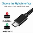 thumbnail image 3 of Yustda 5V Mirco USB Charging Cable Compatible with javiscam B7 No WiFi Security Camera Battery DC5V 5VDC 5.0V Power Supply Charger Cord, 3 of 3