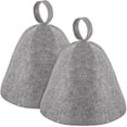 thumbnail image 1 of Sombrero para sauna JaGely de lana Vaporarium, 2 piezas, gris, 1 of 7
