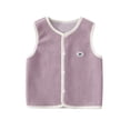 thumbnail image 2 of RXIRUCGD Fashionable Children's Plush Camisole Jacket For Wearing Baby Cardigans Outside( Purple, Size:0 Month ), 2 of 3