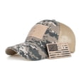 thumbnail image 1 of TINKER American Flag Camouflage Patch Embroidered Baseball Cap  Men Net Cap  Retro Sunshade Cap, 1 of 16