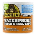 thumbnail image 2 of Waterproof Patch & Seal Tape, White Tape, 4" x 10' (Pack of 4) - Permanent Weather Resistant Seal for Leaks and Repairs, 2 of 10