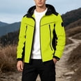 thumbnail image 2 of Men's Waterproof Rain Jacket Lightweight Rain Coat Men Windbreaker Fall Jacket with Hood for Outdoor Hiking Cycling 2026 Fall Outfits(01_Yellow,XL), 2 of 4