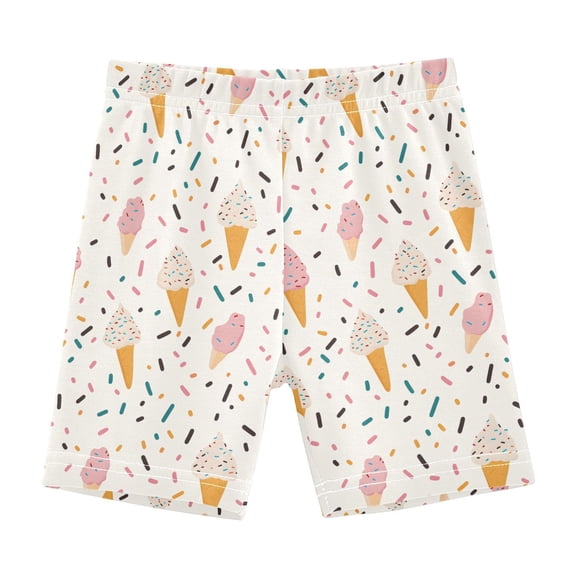 joogoo Cartoon Ice Cream Girls Lined Shorts Bike Dance Bottoms 6T