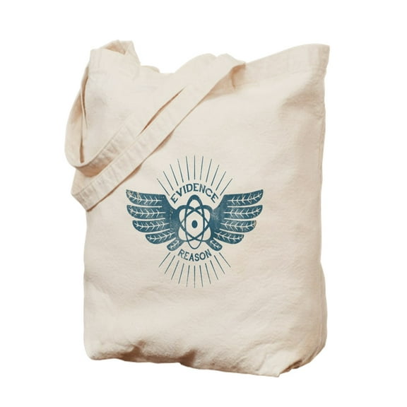 CafePress - Winged Atom - Natural Canvas Tote Bag, Cloth Shopping Bag