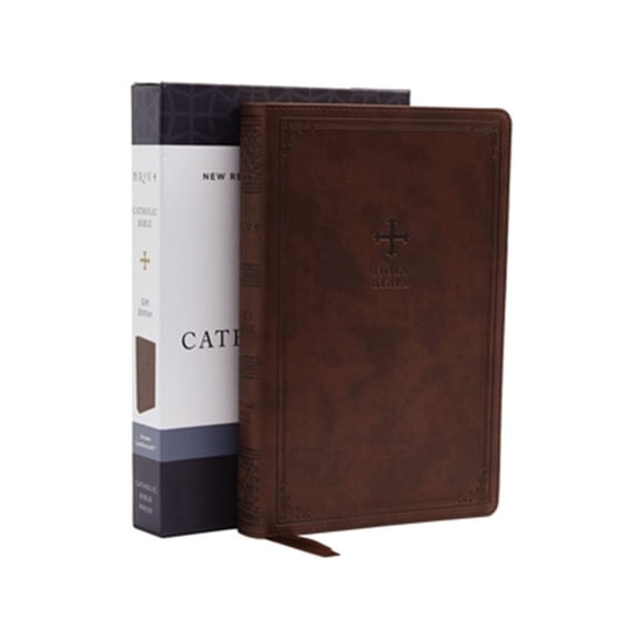 Pre-Owned NRSV Catholic Edition Gift Bible, Brown Leathersoft (Comfort Print, Holy Bible, Complete Catholic Bible, NRSV CE): Holy Bible Paperback