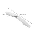 thumbnail image 2 of OUNONA Freezer Door Handle Silver Plastic Durable Easy Open for Home 2Pcs, 2 of 8
