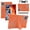 Orange, variant on 【RUIXH】For STA VEAPAD-11G/VEAT00L F11/VEAT00L 10.1inch tablet case Android 13 protective case silicone Porous heat dissipation built-in stand pen slot design includes shoulder strap and stylus