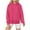 Hot Pink, variant on Timegard Hoodies for Women Fall Drawstring Sweatshirts Long Sleeve Drop Shoulder Comfy Pullover Tops