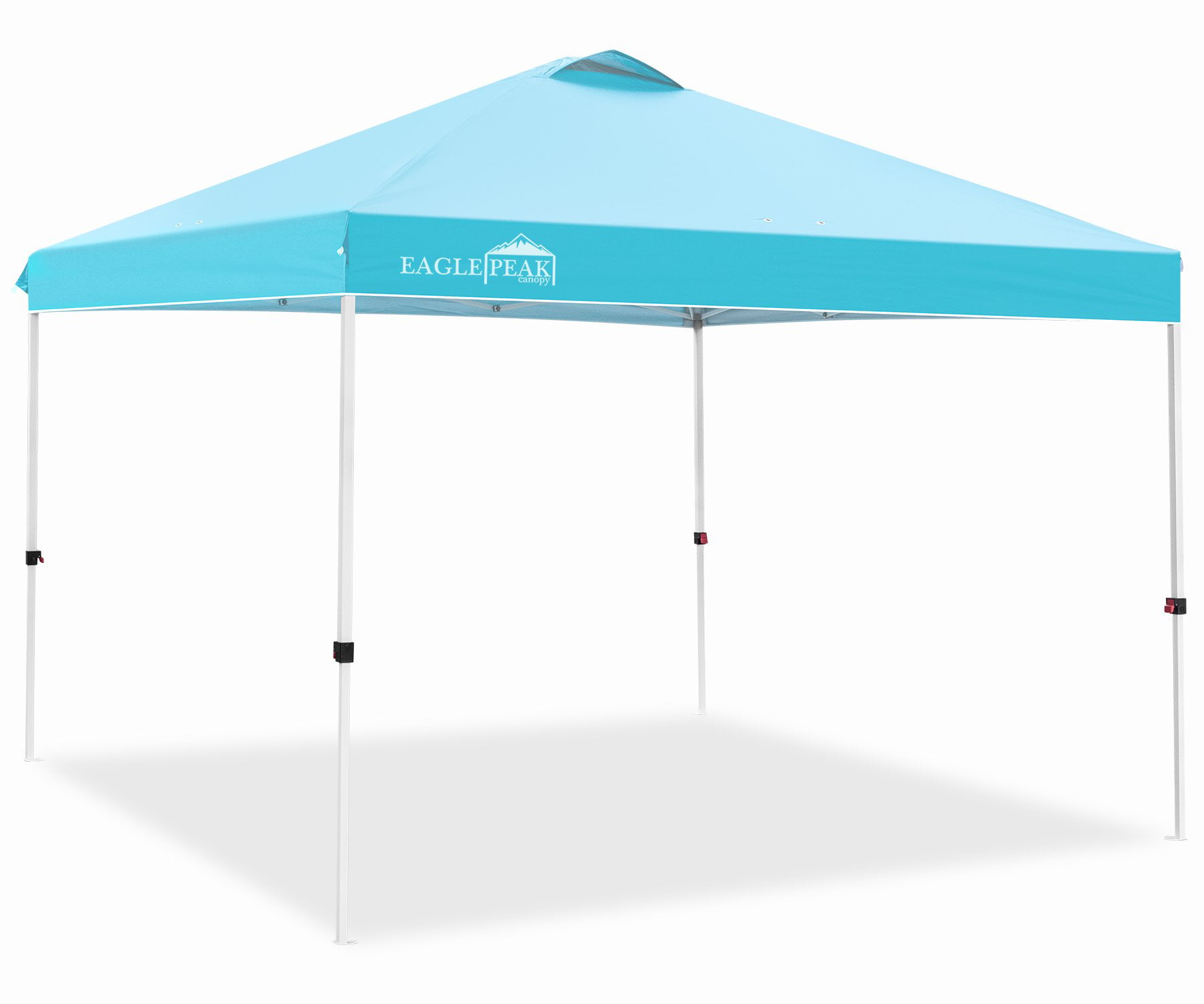 EAGLE PEAK 10’x10' Straight Leg Pop Up Canopy Tent Easy Peak Single Person Setup