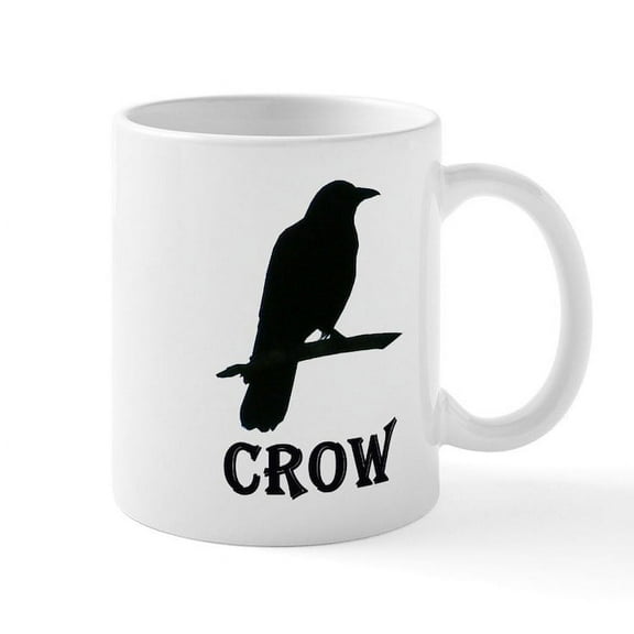 CafePress - Black Crow Mug - 11 oz Ceramic Mug - Novelty Coffee Tea Cup
