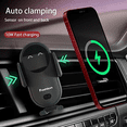thumbnail image 2 of Soporte inalámbrico para cargador de coche - Sujeción automática inteligente, compatible con iPhone/Samsung, 2 of 6