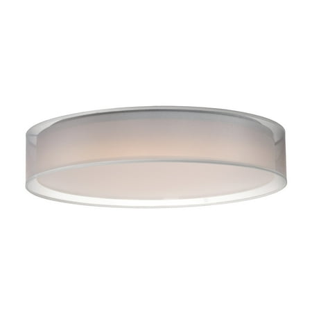 

Maxim 10237 Prime 25 Wide Led Flush Mount Drum Ceiling Fixture - White