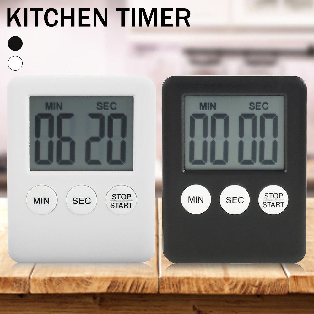 ZTOO Large LCD Digital Kitchen Egg Cooking Timer Count Down Clock Alarm