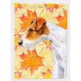thumbnail image 1 of Carolines Treasures BB9911GF Fox Terrier Fall Flag - Garden Size, 1 of 3